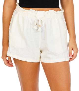 Thumbnail 1: Hang Ten Juniors Drawstring Linen Shorts 