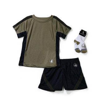 Thumbnail 1: Body Glove Little Boys 3 Pc Performance Shirt & Shorts Set 