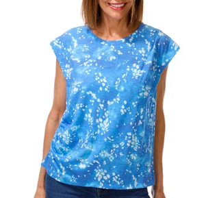 Thumbnail 1: Democracy Women's Cap Sleeve Print Top 