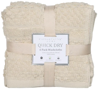 Thumbnail 1: Cotton Valley Home 6 Pk Quick Dry Washcloths Set 