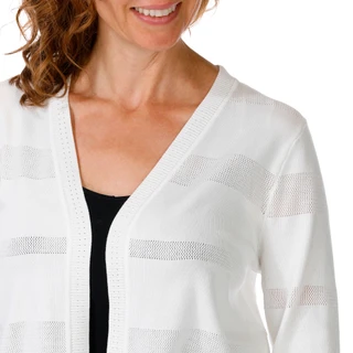 Thumbnail 2: RIO & RIAN Women's Novelty Stitch Cardigan 