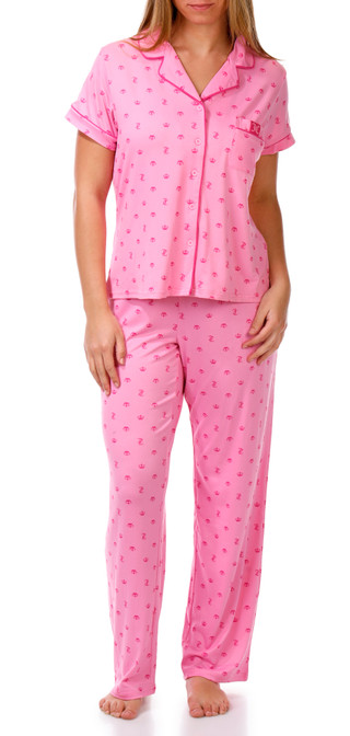 Thumbnail 1: Juicy Couture Women's Wide Leg Jersey Pajama Set 