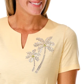 Thumbnail 4: Coral Bay Women's Fish and Friends Bling Tee 