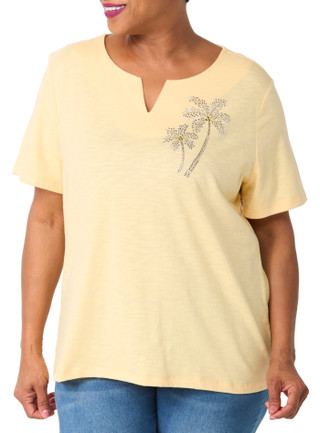 Thumbnail 2: Coral Bay Women's Fish and Friends Bling Tee 