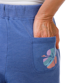 Thumbnail 4: Salt Life Women's Salty Mind Ocean Washed Fleece Shorts 