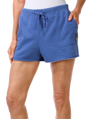 Thumbnail 1: Salt Life Women's Salty Mind Ocean Washed Fleece Shorts 