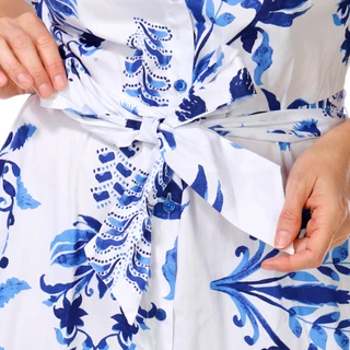 Thumbnail 2: HARLOW & ROSE Women's Cuff Elbow Sleeve Maxi Dress 