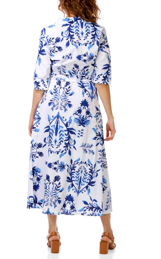 Thumbnail 4: HARLOW & ROSE Women's Cuff Elbow Sleeve Maxi Dress 