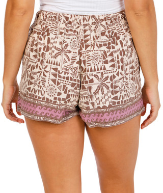 Thumbnail 2: ROXY Juniors Printed Tie Front Shorts 