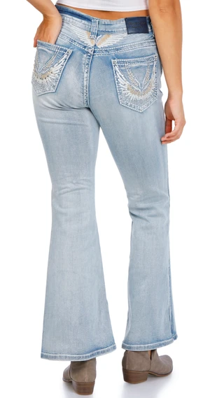 Thumbnail 3: Evolve Denim Juniors Bling Back Bootcut Jeans  