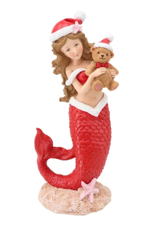 Thumbnail 1: Magical Season 12" Polyresin Mermaid Gingerbread Decoration 