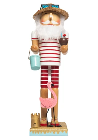 Thumbnail 1: Magical Season 14" Hawaiian Santa Nutcracker 