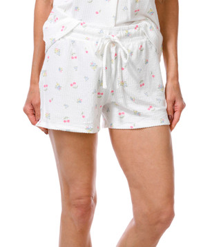 Thumbnail 11: JACLYN Women's Seersucker Cherry Blossoms Sleep Set 