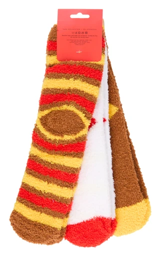 Thumbnail 2: Gem Bella Women's 3 Pk Harvest Aloe Infused Scented Aroma Socks 