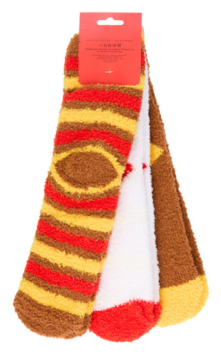 Thumbnail 2: Gem Bella Women's 3 Pk Harvest Aloe Infused Scented Aroma Socks 