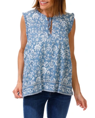 Thumbnail 1: Lucky Brand Women's Sleeveless Keyhole Top  