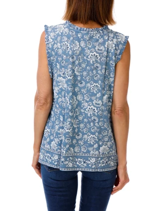 Thumbnail 2: Lucky Brand Women's Sleeveless Keyhole Top  