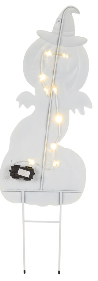 Thumbnail 2: Magical Season 36 in Halloween Pumpkins & Ghost Metal LED Yard Sign 