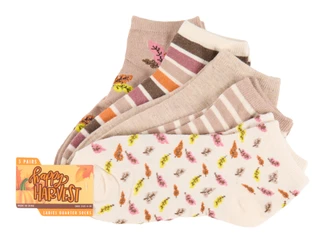 Thumbnail 1: Majesty Brands Women's 5 Pr Harvest Themed Quarter Socks 