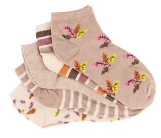 Thumbnail 2: Majesty Brands Women's 5 Pr Harvest Themed Quarter Socks 