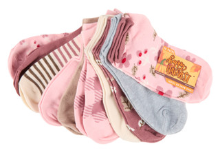 Thumbnail 1: Majesty Brands Women's 10 Pr Assorted Print No Show Socks 