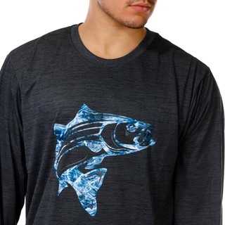 Thumbnail 5: Mossy Oak Men's Long Sleeve Fish Graphic Tee 