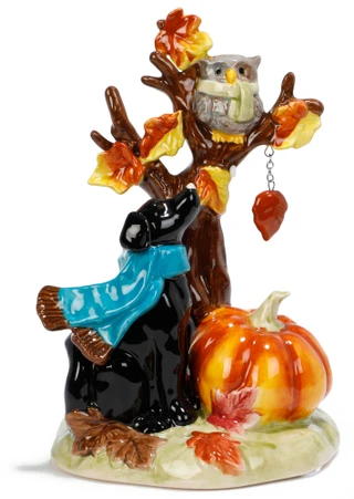 Thumbnail 1: BLUE SKY Autumn Tree Dog Figurine  