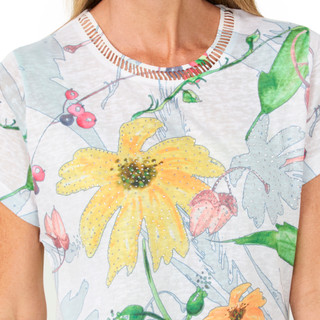 Thumbnail 3: Milano Women's Sequin Crew Neck Top 