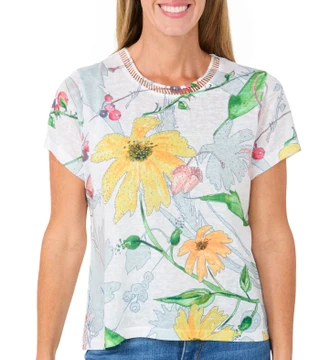 Thumbnail 1: Milano Women's Sequin Crew Neck Top 