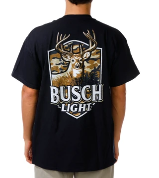Thumbnail 1: Jedco Men's Short Sleeve Busch Buck Graphic Tee 