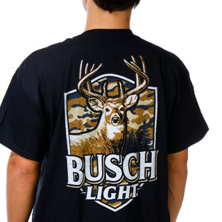 Thumbnail 3: Jedco Men's Short Sleeve Busch Buck Graphic Tee 