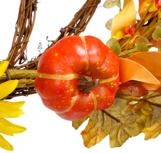 Thumbnail 2: Supreme Silk Harvest Pumpkin Wall Decoration  