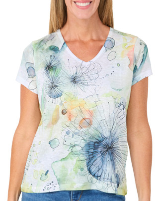 Thumbnail 1: Milano Women's Sequin V-Neck Top 