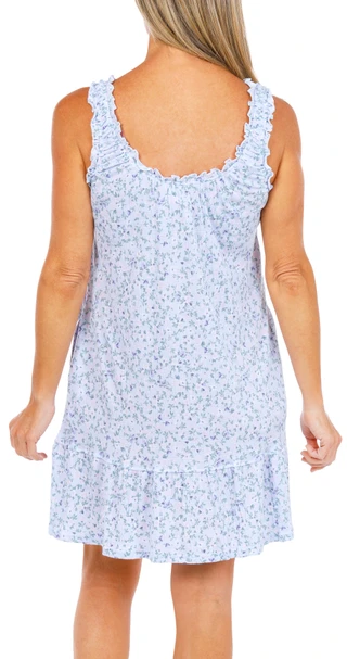Thumbnail 4: Laura Ashley Women's Sleeveless Smocked Dress w/ Pockets 