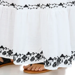 Thumbnail 3: MAX STUDIO Women's Tiered Embroidered Maxi Skirt 