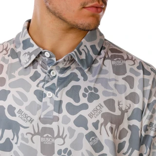Thumbnail 2: Jedco Men's Short Sleeve Outdoor Graphic Camo Polo  