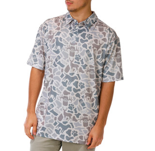 Thumbnail 1: Jedco Men's Short Sleeve Outdoor Graphic Camo Polo  