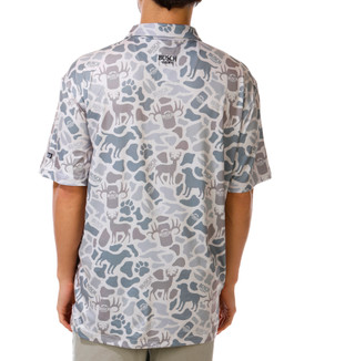 Thumbnail 3: Jedco Men's Short Sleeve Outdoor Graphic Camo Polo  
