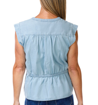 Thumbnail 2: Coral Bay Women's Sleeveless Waist Tie Top 