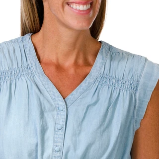 Thumbnail 3: Coral Bay Women's Sleeveless Waist Tie Top 