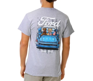 Thumbnail 1: Ford Men's Short Sleeve Dog Truck Logo Tee 