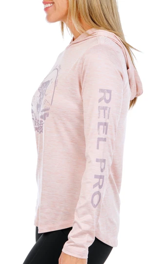 Thumbnail 3: REEL PRO Women's Long Sleeve UV Tee w/ Hoodie 