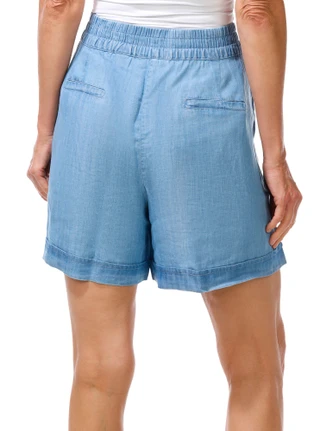 Thumbnail 2: Lands End Women's Double Button Cuffed Pull-On Shorts 