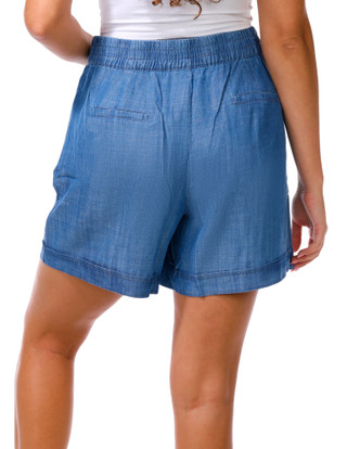 Thumbnail 3: Lands End Women's Double Button Cuffed Pull-On Shorts 
