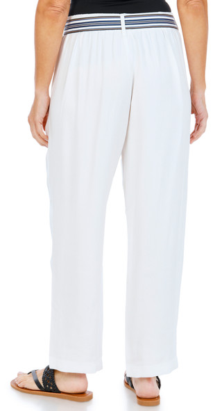 Thumbnail 2: Nautica Women's Elastic Back Trouser Pants w/ Belt 