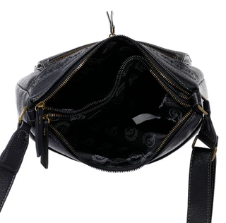 Thumbnail 2: White Mountain Pebbled Double Zip Crossbody Bag 