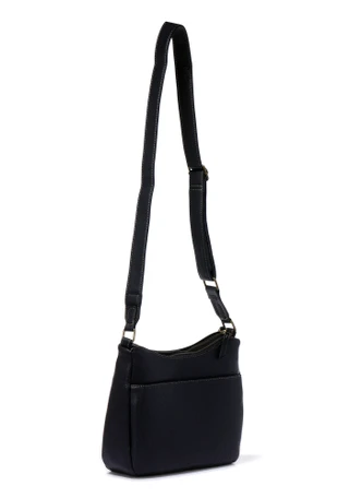 Thumbnail 3: White Mountain Pebbled Double Zip Crossbody Bag 