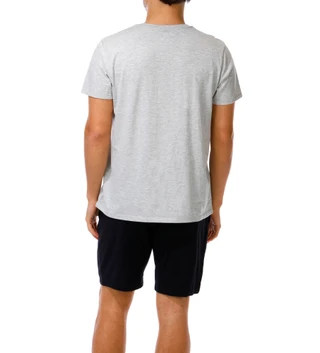 Thumbnail 2: Hurley Men's 2 Pc Short Sleeve Lounge Shirt & Shorts Set 