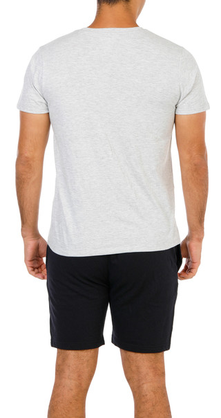 Thumbnail 3: Hurley Men's 2 Pc Short Sleeve Lounge Shirt & Shorts Set 