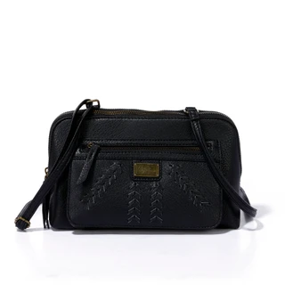 Thumbnail 1: White Mountain Pebbled Crossbody Bag 